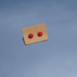 Red Ceramic stud