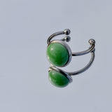 Ceramic Celadon Adjustable Ring