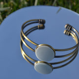 White Ceramic Adjustable Bracelet