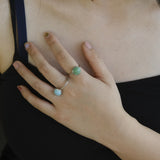 Ceramic Celadon Adjustable Ring