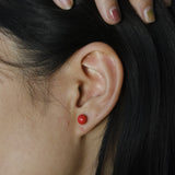 Red Ceramic stud